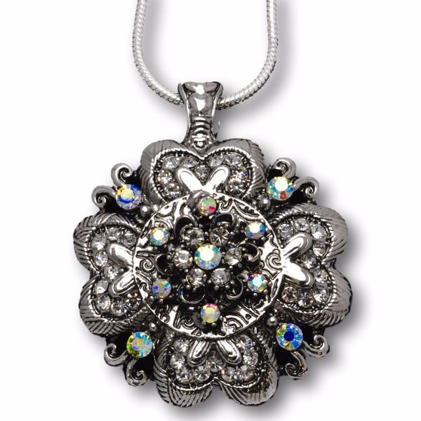 Magnetic Flower/Crystal Pendant