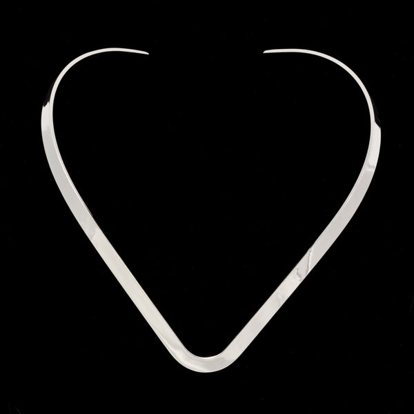 Silver V-Neck Choker (Lead Free)